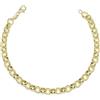 Never Say Never Bracciale da donna in oro giallo 18k tipo rolo largo 6 mm e 19 cm di lunghezza. 3,50 gr di oro 18 carati