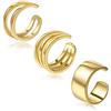 CHIC & ARTSY Ear Cuffs Orecchini a Cerchio Piccoli Ear Cuff per Donna Falsi Orecchini Clip su Orecchini Helix Polsini Cartilagine