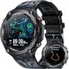 TAOLOON Smartwatch Uomo con GPS orologio Chiamate: 1,45" Fitness Smart Watch Impermeabile con AI Controllo Vocale Bluetooth Monitoraggio Sonno 650mAH Batteria 100+ Modalità Sportive Compatibile iOS Android