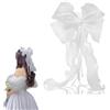 XJLyaya Fiocco Capelli Donna, Fiocco, Fermaglio Capelli Sposa, Mollette Con Grande, Grandi Fermagli per Con Coda a Nastro, Adatto per Accessori per Feste Donne Ragazza, Accessori per Da Sposa