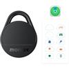 Momax Tracker Electronics Key Finder - Targhetta intelligente per chiavi, zaino, portafoglio, animali domestici, funziona con Apple Find My (solo iOS 18+) e gamma di ricerca globale (Black)