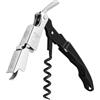 CORKAS Cavatappi Professionali Apribottiglie, Cavatappi da Sommelier, Coltello da sommelier, Cavatappi per Camerieri Apri Bottiglia Accessori del Vino e Regali (Nero)