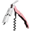 CORKAS Cavatappi Professionali Apribottiglie, Cavatappi da Sommelier, Coltello da sommelier, Cavatappi per Camerieri Apri Bottiglia Accessori del Vino e Regali (Rosa)