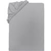 Herding Young Collection Lenzuolo con angoli in jersey, 140-160 x 200 cm, 100% cotone/jersey, grigio