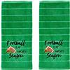 SKL Home by Saturday Knight Ltd. Football is Fave Season - Set di asciugamani, colore: verde