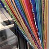 ave split Tenda decorativa per porta, 100 x 200 cm, con perline, frangia, finestra, divisorio per matrimoni, caffè, casa, divisorio per porte, perline, nappe, decorazione per schermo (Colorfull 25)