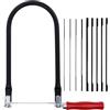 TXErfolg Set di Seghetti da Traforo con 9 Lame (4#6#8#10#10T14T18T24T32T)e Arco,Seghetto da Traforo manuale per Metallo e Legno Impugnatura in Legno,130mm Lame Organizzate Tagli di Precisione Seghetto