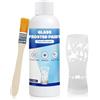 WEILAOK Frost Effetto Vernice Spray, Vernice per Vetro Smerigliato, Effetti Gelidi, Milky Glass, Adatta per Vetri, Specchi, Bagni, Bicchiere, Decorazioni Invernali, Natale, 120 ml