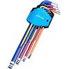 Awang 9 chiavi a brugola esagonali 1,5-10 mm e chiavi Torx