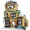 Geniteen Set di Blocchi da Costruzione Coffee Shop, Kit di Costruzione Casa della Città a 3 Livelli 1520PCS Modello di Casa MOC Vista Stradale Creativa Giocattolo Fai-da-te per Adulti