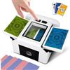 Ykall Mischia Carte Automatico 2000mAh,Mescolatore Carte da Gioco Elettrico per 1-2 Mazzi, Modalità Auto e Manuale, Ricaricabile, Basso Rumore, Card Shuffler per Poker/Blackjac (YKEU-XPQ-W)