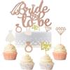 HCRXVV Bride To Be Cake Topper Matrimonio JGA Decorazione per torta da sposa JGA Fidanzamento Decorazione per muffin Matrimonio Torte Polterabend Donna per Fidanzamento Festa nuziale Personalizzato