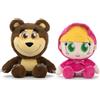 Barrado - Peluche Masha e Orso - 22cm/26cm - 16002908 (Pack Masha e Orso)