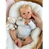 Zero Pam 45 CM Bambole Reborn Tutta In Silicone, Reborn Maschio In Silicone Tutto Il Corpo Morbido, Bambole Reborns Realistiche Posabili,Reborns Maschio Neonata Con Accessori