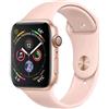 APPLE WATCH SERIE 4 GPS CASSA 44mm ALLUMINIO GOLD CON CINTURINO SPORT ROSA SABBI