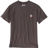 Carhartt Relaxed Fit Heavyweight Short-Sleeve K87 Pocket T-Shirt Maglietta Work Utility, Dark Seppia, XL Uomo
