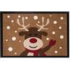 Hanse Home Hanse Design Home 103047 Zerbino Zerbino Reindeer Renna, Poliammide, Marrone, 40 x 60 x 0.7 cm