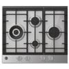 Hoover PRONTA CONSEGNA - SPEDIZIONE IMMEDIATA Hoover H-HOB 300 GAS HHG6D5WK3X Piano Cottura da Incasso 60 cm 4 Fuochi Gas Acciaio inox Griglie in ghisa