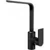 Plados MIG10-N6 Miscelatore cucina monocomando con canna piatta modello Mig10 finitura N6 nanoSTONE DEEP BLACK - NERO