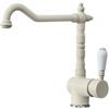 Plados MIXOLD-56 Miscelatore cucina monocomando Old Fashion rustico con canna girevole e leva laterale finitura 56 ULTRAGRANIT JASMINE