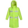 Ynport Crefreak Impermeabile da uomo Giacca da pioggia lunga impermeabile Abbigliamento antipioggia traspirante Riflettente con cappuccio ripiegabile per uomo Donna Adulti,Verde,XL
