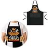 Horktrust Grembiule Barbecue Uomo - Grembiule Cucina Uomo Impermeabile Anti-Olio con 3 Tasche Protezione Contro Bruciature per Barbecue e Cucina-Grembiule Cucina Divertenti-Nero