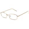 Bmeigo Occhiali da Sole Donna Vintage Retro Rettangolari in Metallo Occhiali Unisex moda Occhiali UV400 Ultraleggero