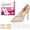 Bukihome 8 Pezzi Set di cuscini per tallone (trasparente) - Bukihome Solette Antiscivolo Sandali, Cuscinetti Metatarsali Donna Tappetini ammortizzanti