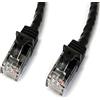 StarTech.com Cavo Ethernet CAT6 7m, Cavo di rete CAT 6 Gigabit nero, 650MHz 100W PoE RJ45 UTP, Cavo patch/Network Snagless, Testato individualmente/Certificato UL/TIA (N6PATC7MBK)