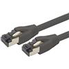 1aTTack.de 0.5m Cat 8 Cavo di rete Cat8 nero - 1 pezzo Cat.8 Lan 2000 Mhz 40 Gbit s 40GBase-T POE+ cavo Patch Ethernet LSZH - 1 x 0,5 metro nero