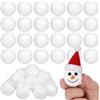 Milisten 100 palline di polistirolo da 4 cm, colore bianco, per progetti fai da te, decorazioni per matrimoni e Natale, palline rotonde in schiuma per lavori creativi