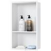 Neodrain Nicchia doccia a parete in acciaio inox con mensola, per bagno, 45 x 30 cm, colore: bianco