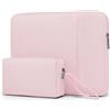 HYZUO 13,3-14 Pollici Custodie per Portatili per MacBook Pro 14 M4/M3/M2/M1, MacBook Air/Pro 13,3, 13,5/13,8 Surface Book/Laptop, notebook 13,3 HP Dell Lenovo Asus Acer, Rosa Pallido