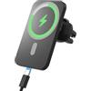 GGTHBRWW 15W Caricabatterie Wireless Magnetico Auto, Ricarica Veloce Wireless Car Charger, Porta Cellulare Auto, Caricatore Senza Fili Supporto Magnetico Telefono Auto per iPhone 17 16 15 14 13 12 Serie Galaxy
