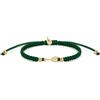 SAILBRACE Bracciale ORO TENNIS VERDE SCURO INTRECCIATO