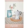 Coucke Strofinaccio stampato in meticcio, Cafe Latte, 50 x 75 cm, Coucke