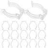 MAGICLULU 20 Pz Morsetto Per Lampada Fluorescente Clip Per Esterni Per Appendere Luci Clip Per Luci Del Tubo Per Portalampada Per Tubi Neon Di Montaggio Lampadina Lampada