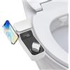LOVHAUS Bidet Einsatz für Toilette Nicht Elektrisch Bidet Aufsatz für Toilette mit Einziehbare Selbstreinigende Doppeldüsen Dusch WC-Aufsatz,Einstellbarer Wasserdruck Bidets Toilette für Frau und Mann