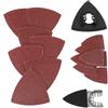 TOPINCN 82pcs Carta abrasiva triangolare Kit, per levigatrice a delta, Multi-funzionale oscillante Sand Pad per legno plastica Metal pulizia lucidatura