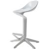 Kartell - Sgabello alto girevole Spoon - Bianco - Polipropilene - Designer Antonio Citterio