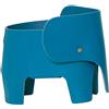 EO - Lampada senza fili ricaricabile Eléphant - Blu - Pelle - Designer Marc Venot