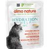Almo Nature Hydration Help Brodo di Pollo con Filetti di Pollo 50 gr Bustina Umdio Gatto