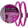 SSS SALLYSS SALLYSS Collare Antiparassitario per Cani - 2 Pezzi - Protezione Naturale con Citronella e Menta - Efficacia fino a 8 Mesi - Impermeabile, Regolabile, Formula Sicura (Pink)