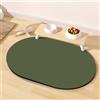 METEOROCK Assorbente Tappetino Ciotole Cane, Antiscivolo Tappetino per Cibo per Gatti per Alimentazione, 61x40,5CM Sottociotola Gatto Facili da Riporre per Cani e gatti, Disponibili in Diverse Dimensioni