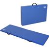 HOMCOM Tappetino da Ginnastica Pieghevole, Materassino Fitness Spesso 5 cm e Antiscivolo, 180x60x5 cm, Blu | Aosom Italy