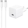 Caricatore rapido (30 W) e Cavo Di Ricarica USB-C A USB-C | bianco