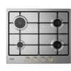 De Longhi Piano Cottura 4 Fuochi a Gas da Incasso Larghezza 60 cm colore Inox - YLG 60 F