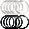 CKANDAY 10 pezzi magnetico senza fili anelli universali in metallo con adesivo,2 colori ultra sottili anelli metallo compatibili con caricatore wireless MagSafe per auto sulla maggior parte degli smartphone