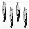 CORKAS Cavatappi Professionali Apribottiglie, Cavatappi da Sommelier, Coltello da sommelier, Cavatappi per Camerieri Apri Bottiglia Accessori del Vino e Regali (Nero-4)