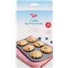 Tala Teglia antiaderente per mini muffin, in acciaio al carbonio, con manici piatti larghi, lavabile in lavastoviglie e freezer, 20 x 14 cm, colore: grigio